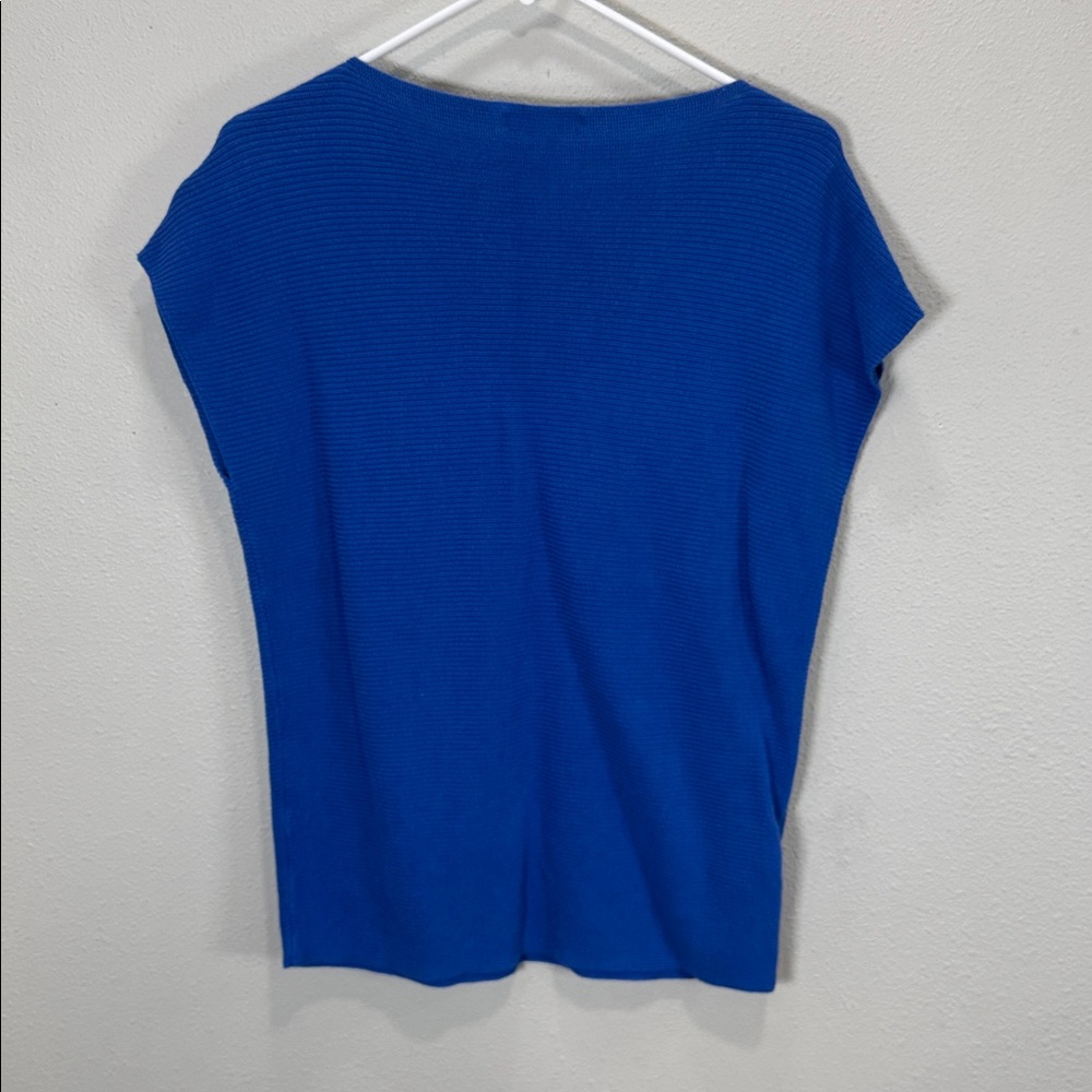 Tommy Bahama Royal Blue Pickford Ribbed Short-Sleeve Sweater - Picture 5 of 7